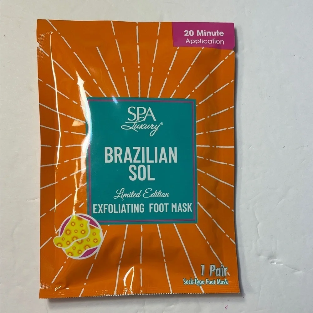 Brazilian Sol Exfoliating Foot Mask - Orange